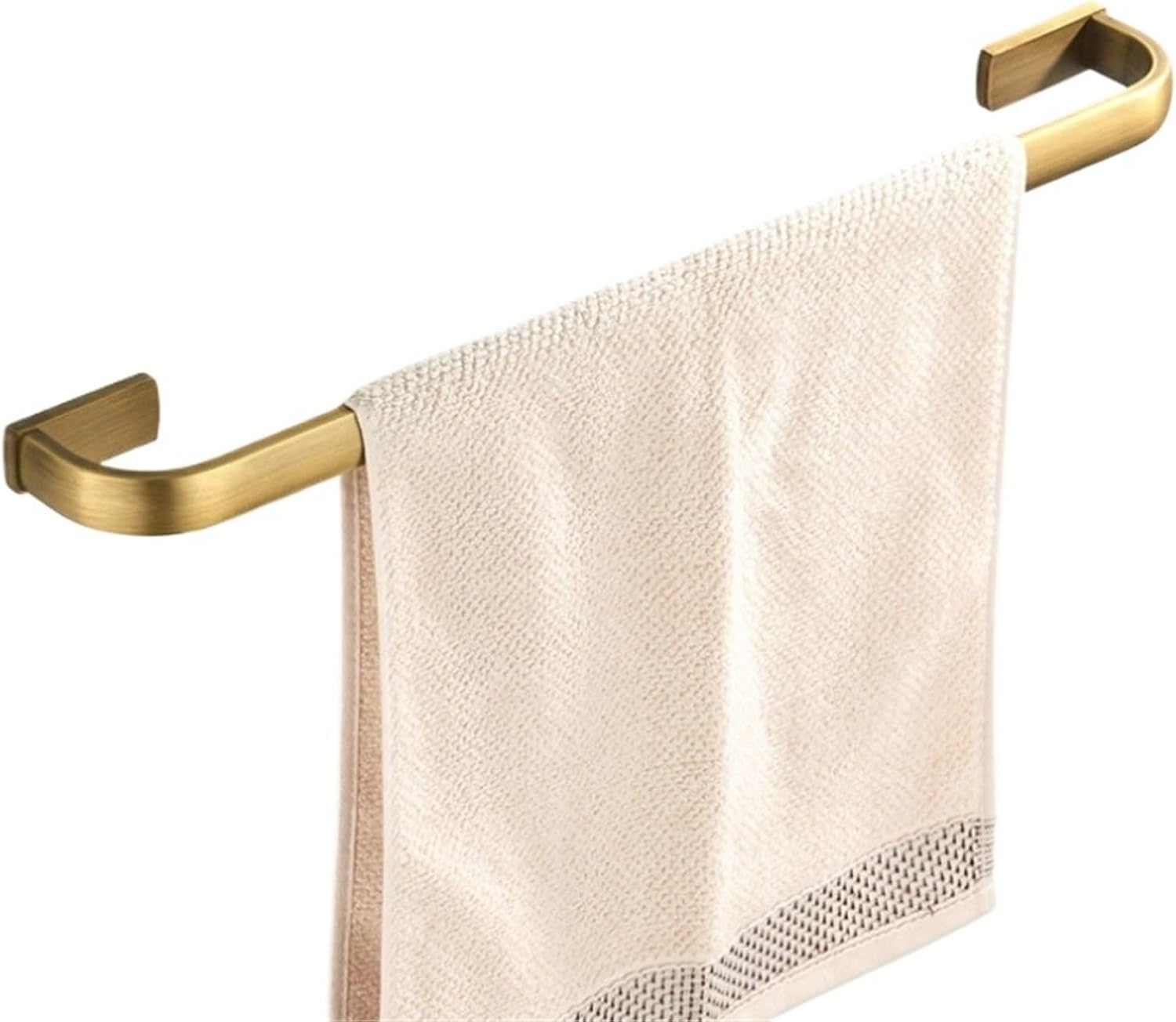 Brass Bathroom Accessories Hardware Set Toilet Paper Roll Holder Bath Towel Rail Ring Wall Mounted Robe Coat Hook(Single Towel Bar)