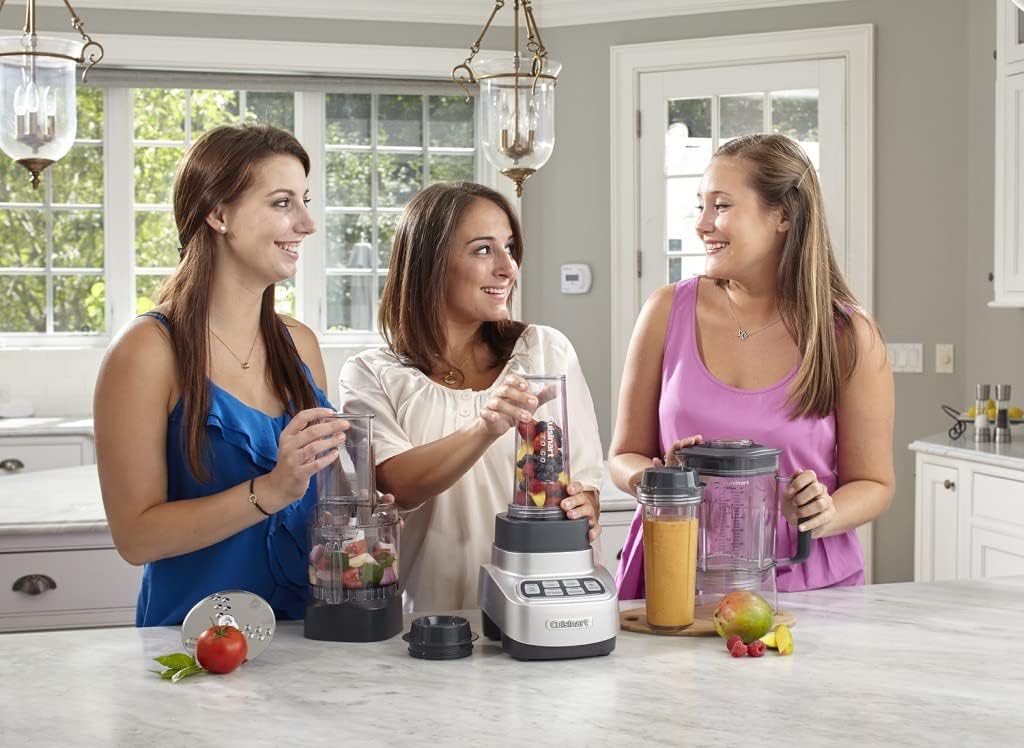 Cuisinart BFP-650P1 Velocity Ultra Trio 1-HP Blender/Food Processor with Travel Cups, Die Cast