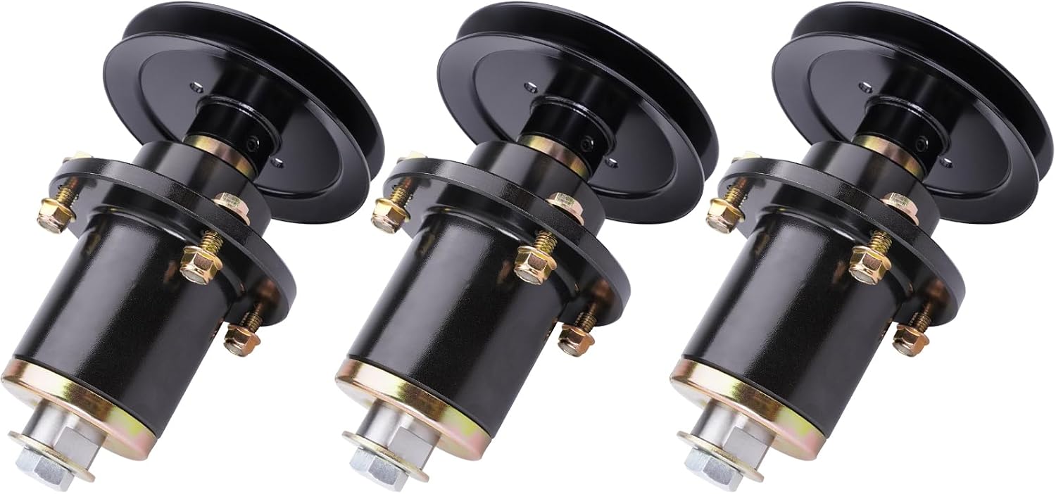 037-6015-50 037-6015-00 Spindle Assembly with 033-6004-00 Pulley - Fits 60 Inch Mower Decks Bad Boy Maverick ZT Elite 60-Inch (3-Pack)