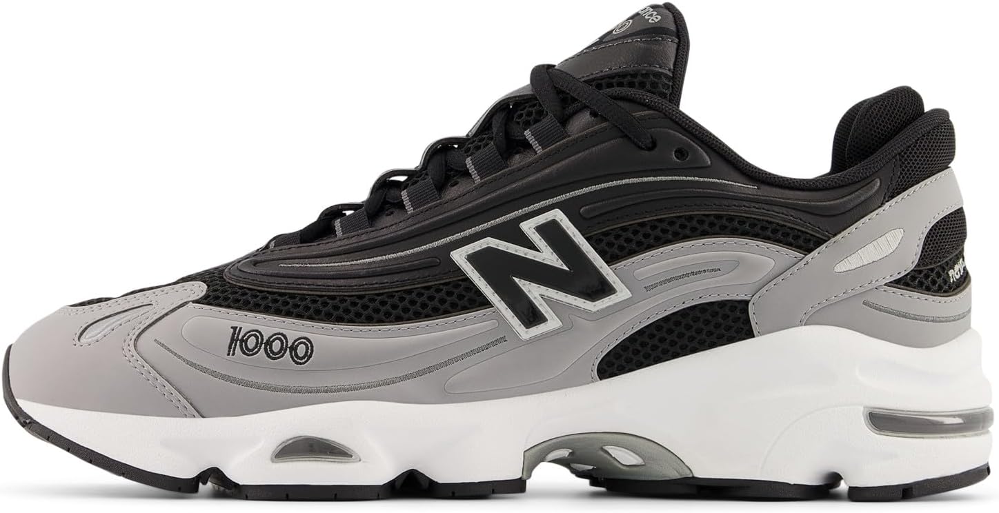 Classic 1000 Men's Black-Gray Suede by New Balance