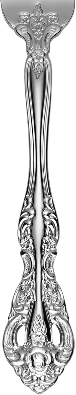Oneida Silverware Set, Michelangelo 45 Piece Fine Flatware Set, Service For 8, 18/10 Stainless Steel, Dishwasher Safe, Flatware Cutlery Sets, Utensils, Knives Spoons and Forks, Home(Silver, 45 Pieces)