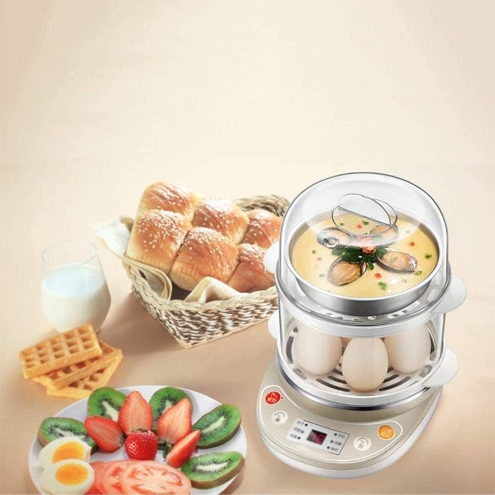 Electric Egg Boiler Mini Layer 14 Eggs Steamer Corn Milk Steamed Cooker Kitchen Appliances 350W
