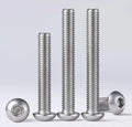 UNC 1/4-20 5/16-18 304 Round Head Hex Hexagon Socket Machine Screws Stainless Steel Pan Head Allen Bolts(20pcs,1-1/2')