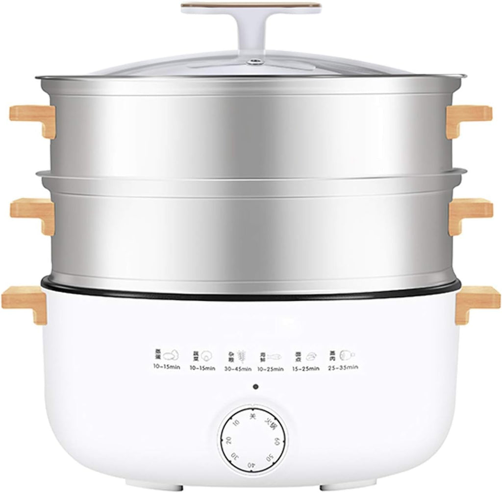 Home Use Electric Steamer 12L Bun Warmer 1500W Cooking Appliances Food Steamed