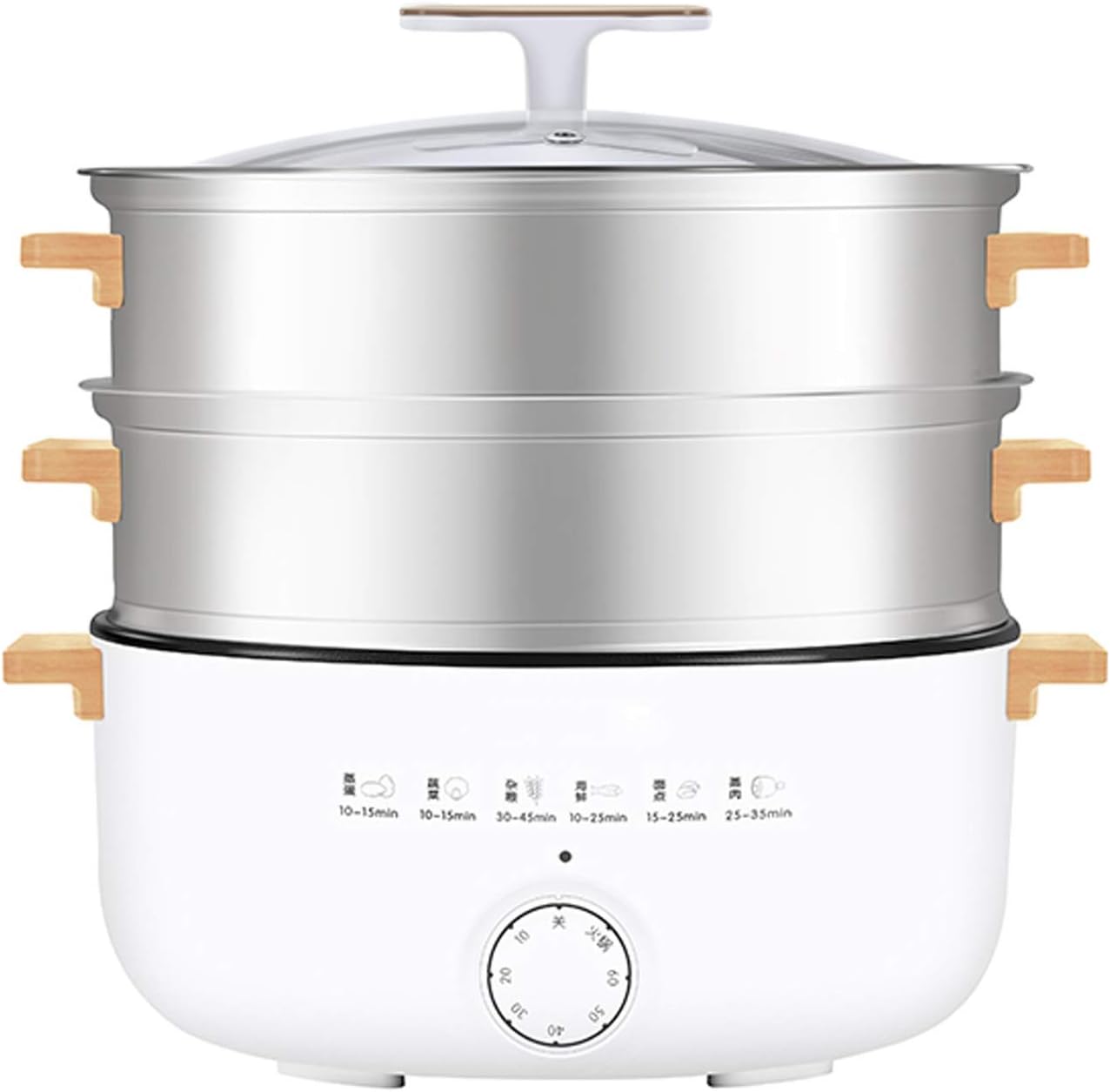 Home Use Electric Steamer 12L Bun Warmer 1500W Cooking Appliances Food Steamed