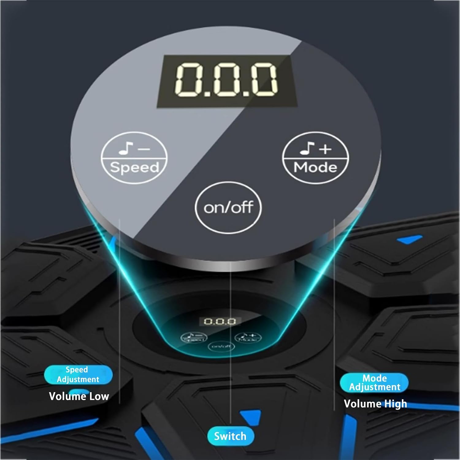 Boxing Target Machine,Wall Mounted Boxing Target,Music Boxing Machine,for Boxing Training, LED Display Connect to Mobile Phone PU Material.Home Boxing Training Equipment for Boxing Enthusiasts