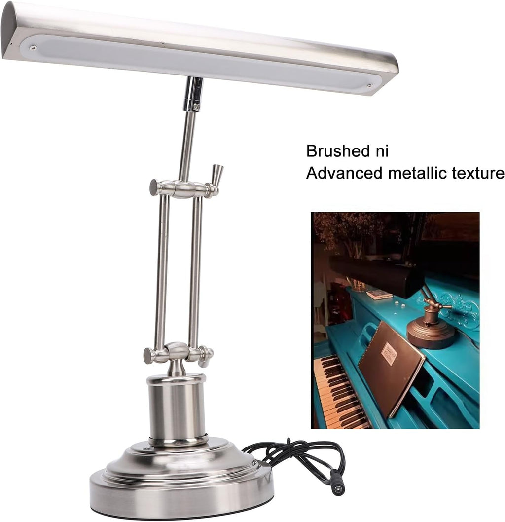 GOWENIC Music Stand Light, Clip On Piano Lights, 12W LED Touch Dimming Piano Light Lamp for Upright Piano, Home, Office, 3 Color Modes, No Flicker Eye Safety (US Plug)