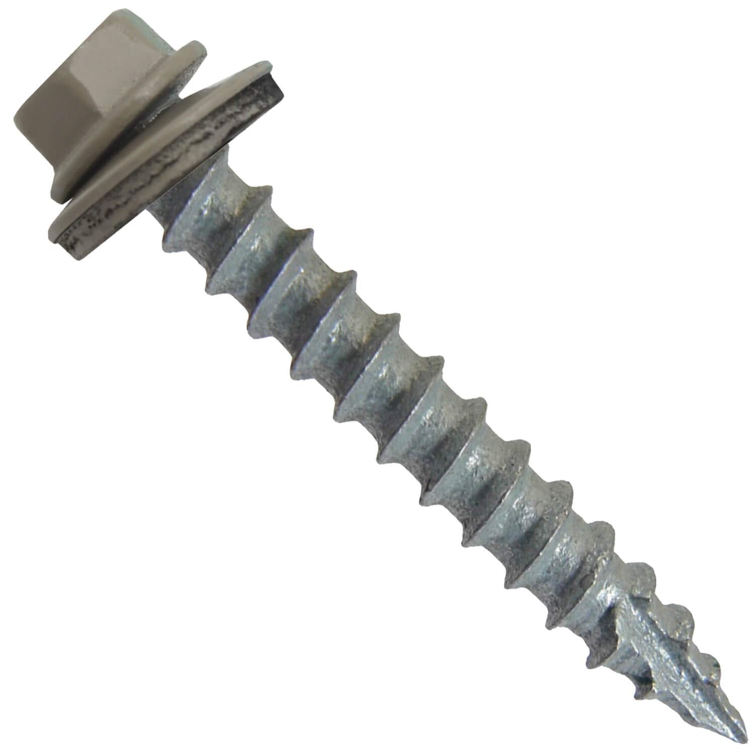 #14 Metal Roofing Screws: (750) Screws x 1-1/2' Clay Hex Head Sheet Metal Roof Screw. Self Starting/Tapping Metal to woodsheet Metal siding Screws with EPDM Washer. for Corrugated Roofing