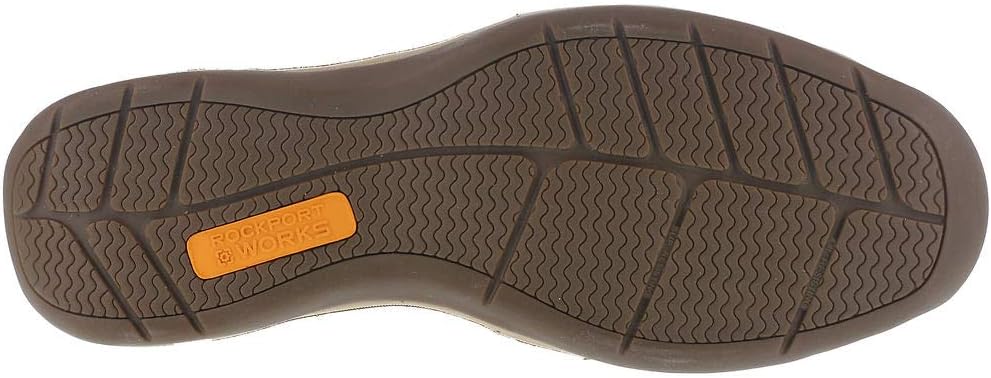 Rockport Men's Sailing Club Steel Toe Brown 11 W