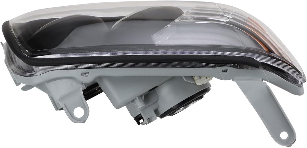 TRQ Performance Driver and Passenger Side Headlight Assembly Set Black Housing Compatible with 06-09 Toyota 4Runner