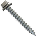 #14 Metal Roofing Screws: (500) Screws x 2' ASH Gray Hex Head Sheet Metal Roof Screw. Self Starting/Tapping Metal to woodsheet Metal siding Screws with EPDM Washer. for Corrugated Roofing