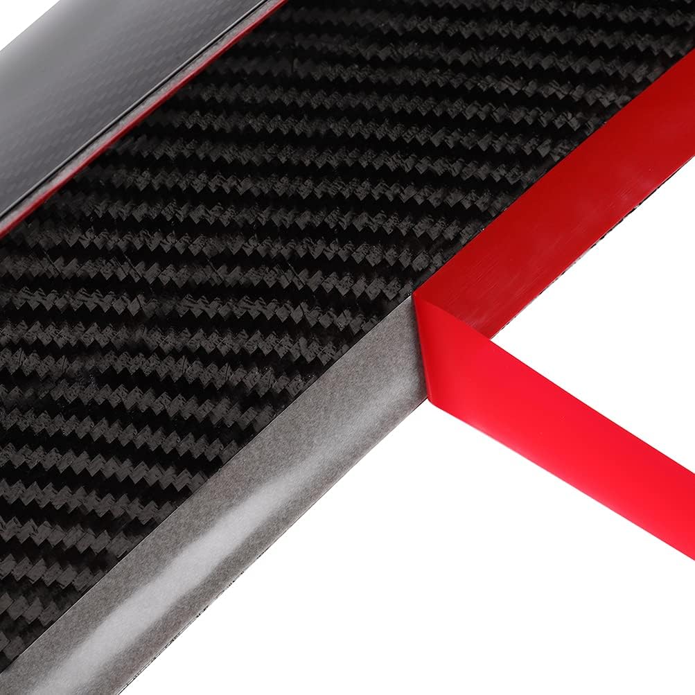 SCITOO Rear Spoiler Wing for Infiniti G37 G25 Sedan 2007-2013, Carbon Fibre Look Trunk Lip Spoiler Wing Black