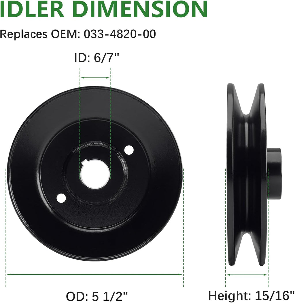 42' Mower Deck Rebuild Kit Bad Boy MZ Magnum MZ ZT Avenger Zero Turn Mower Include 3 Spindle 037-2000-00 037-2050-00 + 3 Blade 038-4221-00 + 3 Pulley 033-4820-00