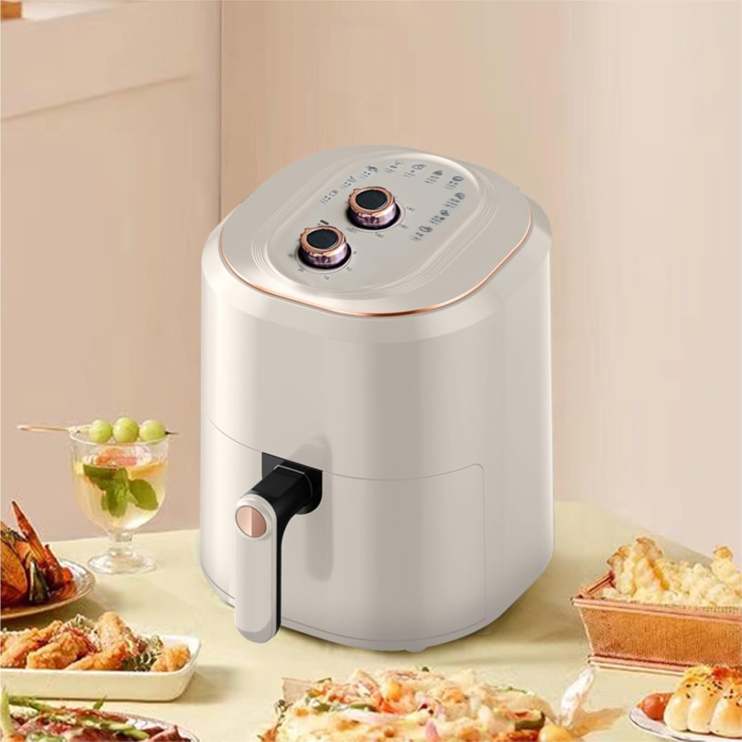 Air Fryer 7.5L Large Capacity Oven Multifunctional Electric Frying Air Fryer French Fries Machine Simple Pull-Out Oven Kitchen Appliances(A)
