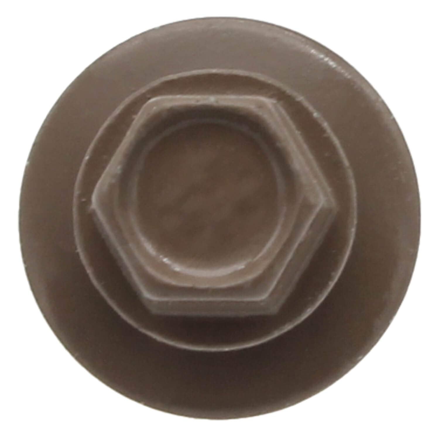 #14 Metal Roofing Screws: (1000) Screws x 1' Light Brown Hex Head Sheet Metal Roof Screw. Self Starting/Tapping Metal to woodsheet Metal Screws with EPDM Washer. for Corrugated Roofing