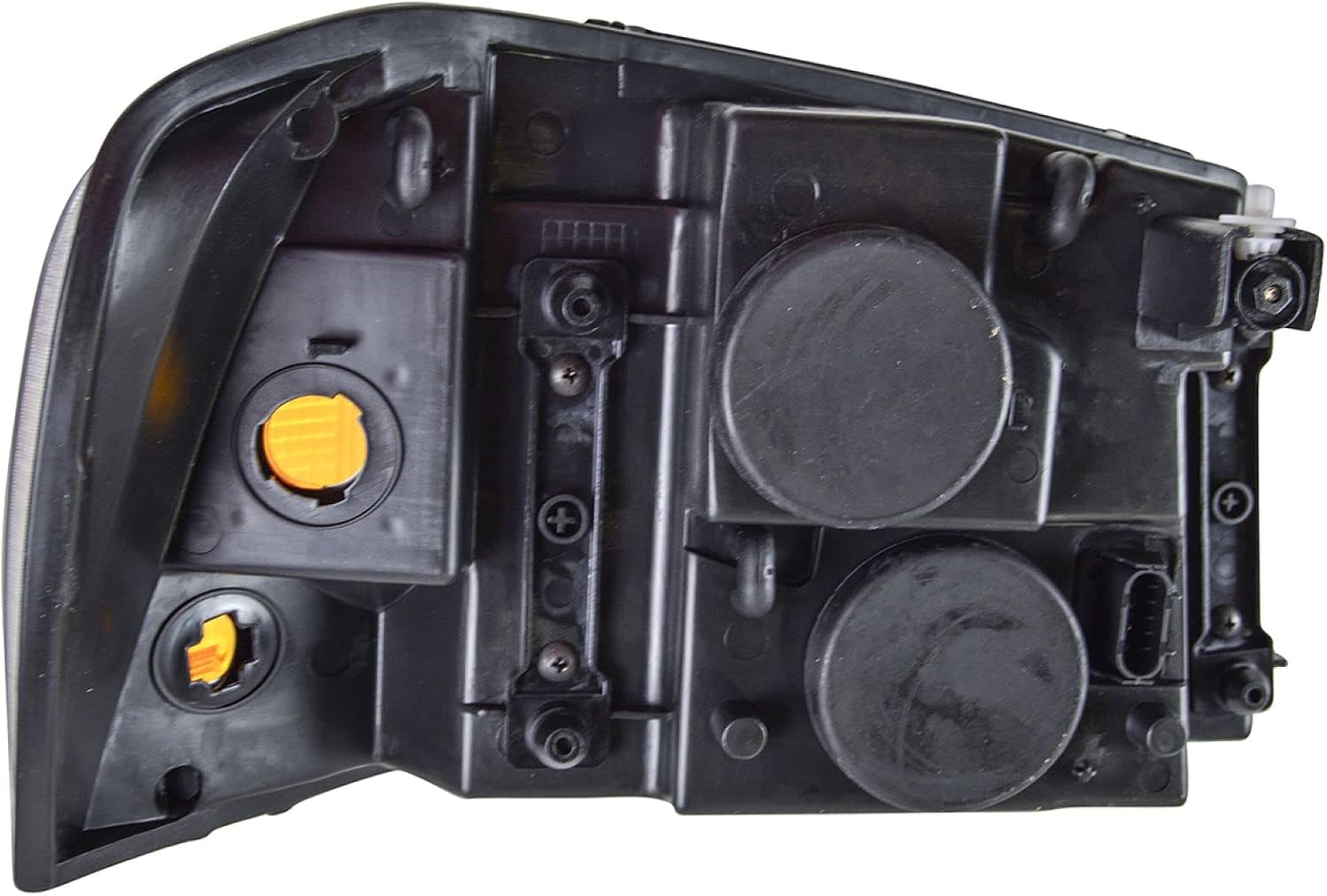 TRQ Driver and Passenger Side Headlight Assembly Set Chrome Housing Compatible with 2002–2009 GMC Envoy 2002–2006 GMC Envoy XL 2004–2005 GMC Envoy XUV