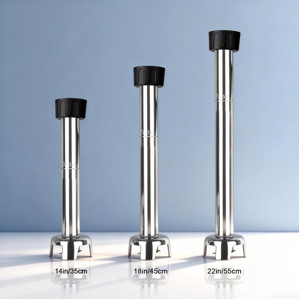 VONCI 18inch Commercial Immersion Blender Detachable Shaft, 350W, 500W & 750W Compatible, Stainless Steel Removable Shaft.
