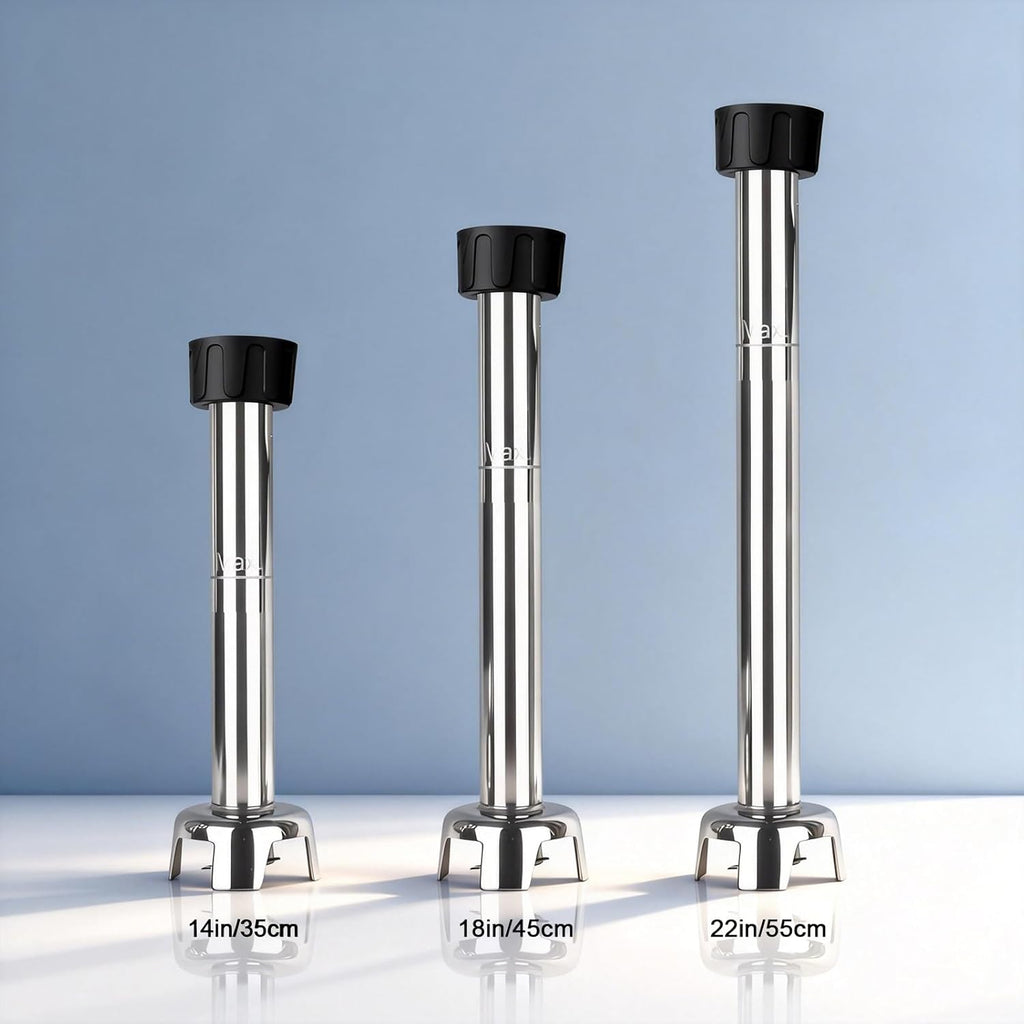 VONCI 22inch Commercial Immersion Blender Detachable Shaft, 500W & 750W Compatible, Stainless Steel Removable Shaft.