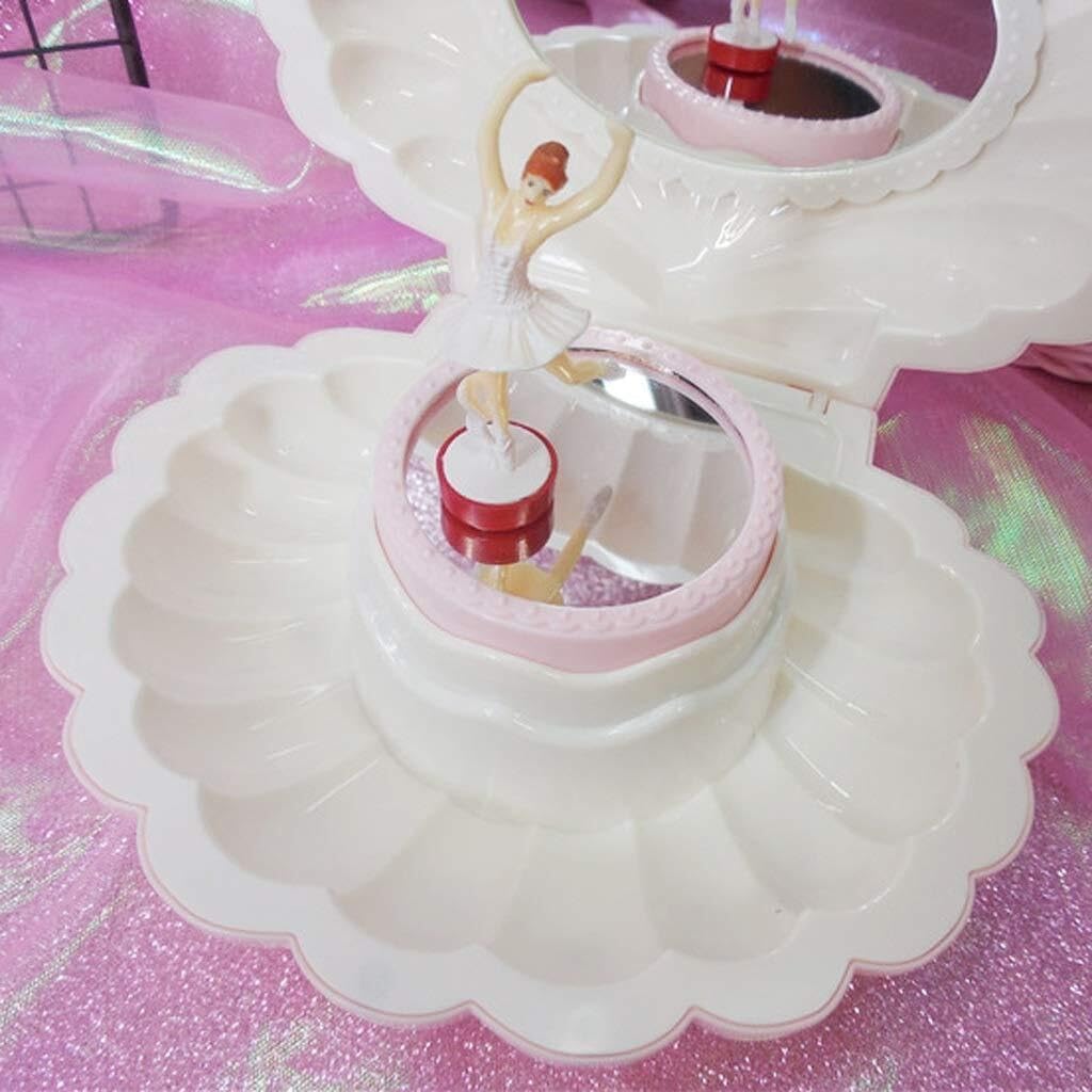 Music Box Music Box Girl Spinning Dancing Princess Shell Girl Birthday Gift Jewelry Box