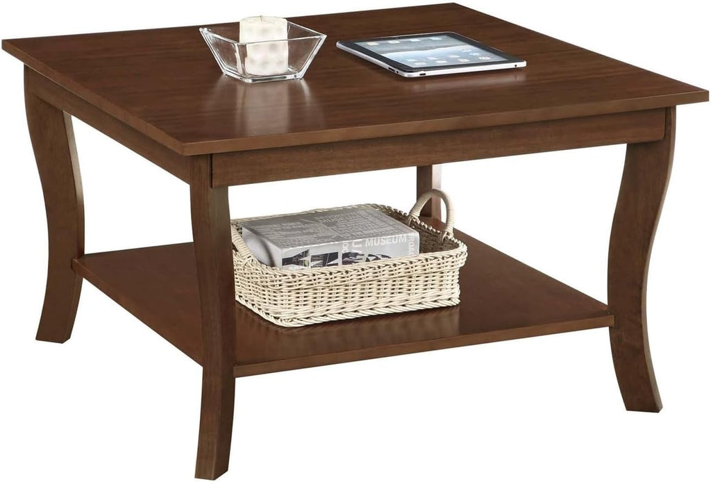 Convenience Concepts American Heritage Square Coffee Table, Espresso