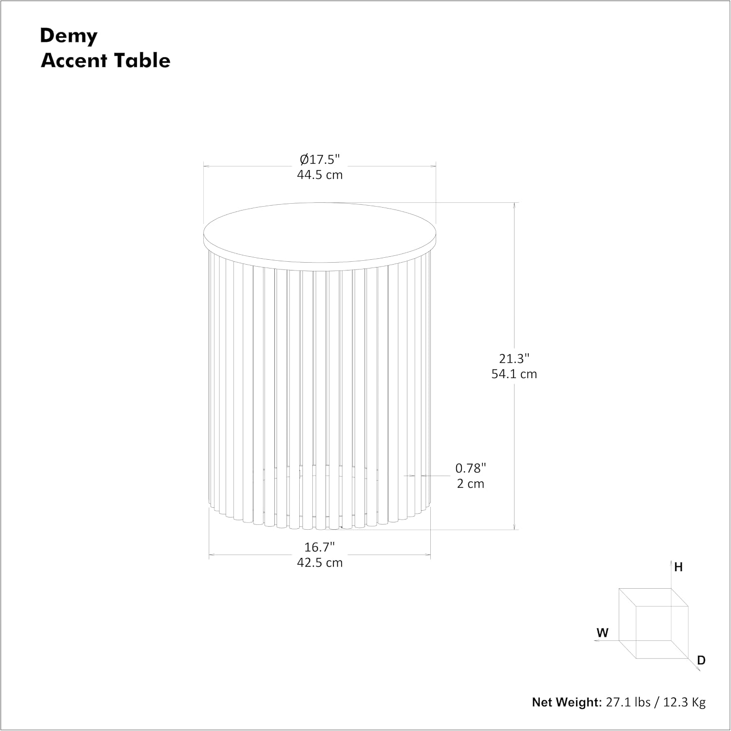 SIMPLIHOME Demy Metal Accent Table - 18 inch Wide Solid Metal Round Side Table with Genuine Marble Top and Slatted Base in Black, Contemporary End Table for Living Room with Compact Design, Assembled