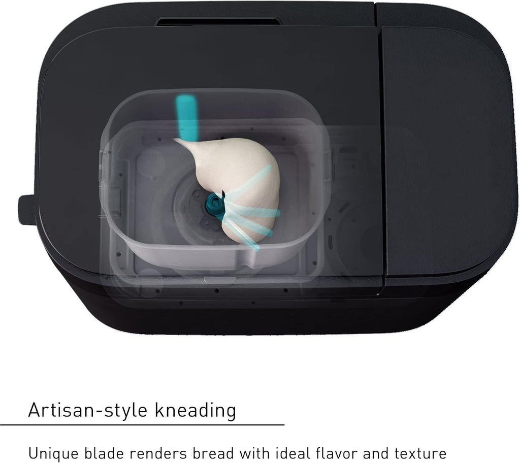 Panasonic Bread Machine, Automatic Bread Maker with 20 Presets and Advanced Temperature Sensor for Bread, Cake, and Pizza, Gluten Free Baking, Raisin Nut Dispenser - SD-R2550
