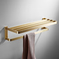 Bathroom Accessories Bathroom Shelf Towel Rack Paper Holder Toilet Brush Holder Towel Ranger Brushed Gold Brass Bath Hardware,Towel Rack A1