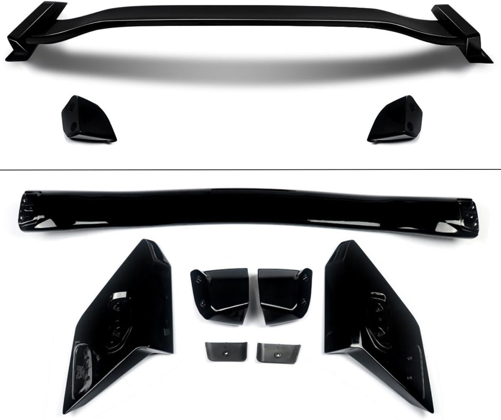 STSEV01 Rear Spoiler Wing Fit for Honda Civic Hatchback 2016-2021 EX/EX-L/LX/Sport/Touring (Hatchback Model only), Glossy Black HighKick Duckbill Type R Style DeckLid Lip Exterior Accessories