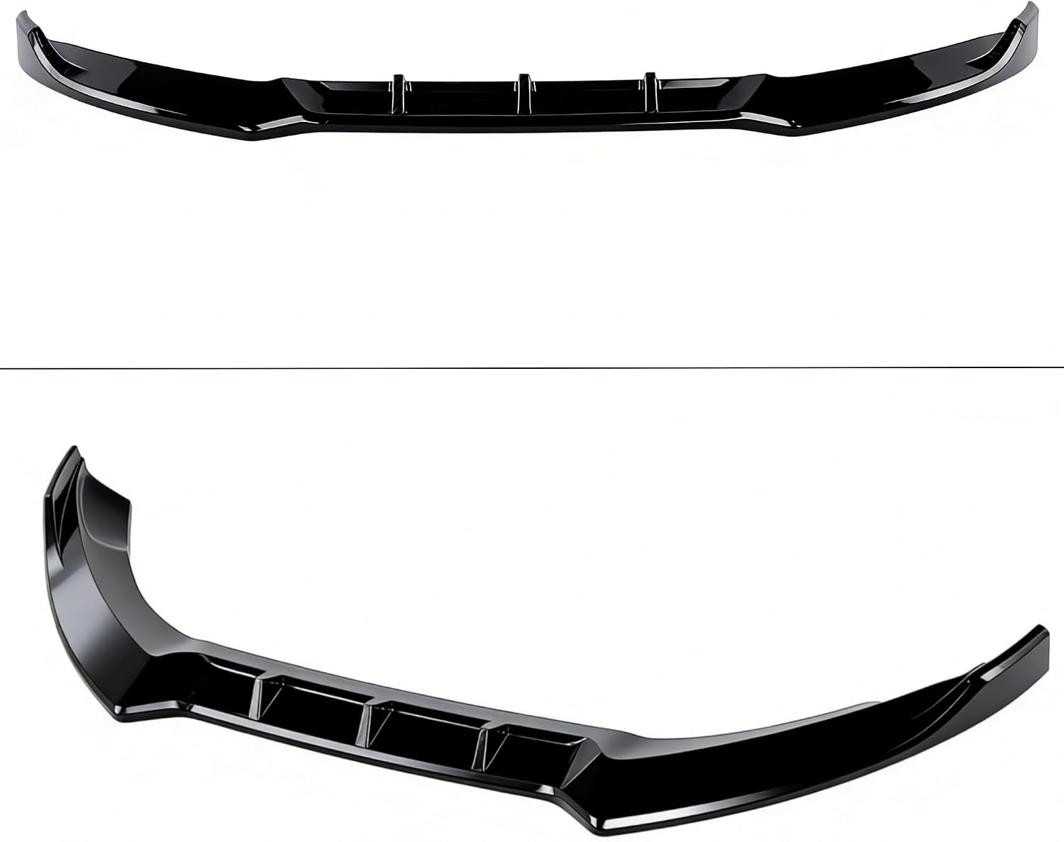 Front Bumper Lip Splitter Compatible with Ford Escape 2013-2016 Accessories Under Chin Spoiler Body Kit Underbody Add On ABS Material Gloss Black