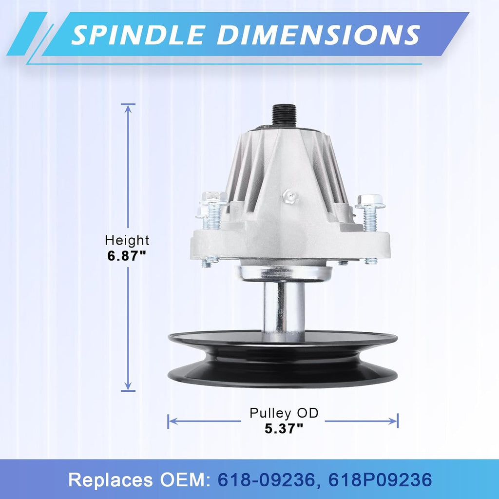 54 inch Deck Spindle Be lt Blade Kit for M TD Cub Ca det Troy Bi lt Crafts man ZT1 ZT2 Z7600 Z5800 Include 3 Spindle 618-09236, 3 Blade 742P05086, 2 Idler GY22082, 1 Be lt 754-04329