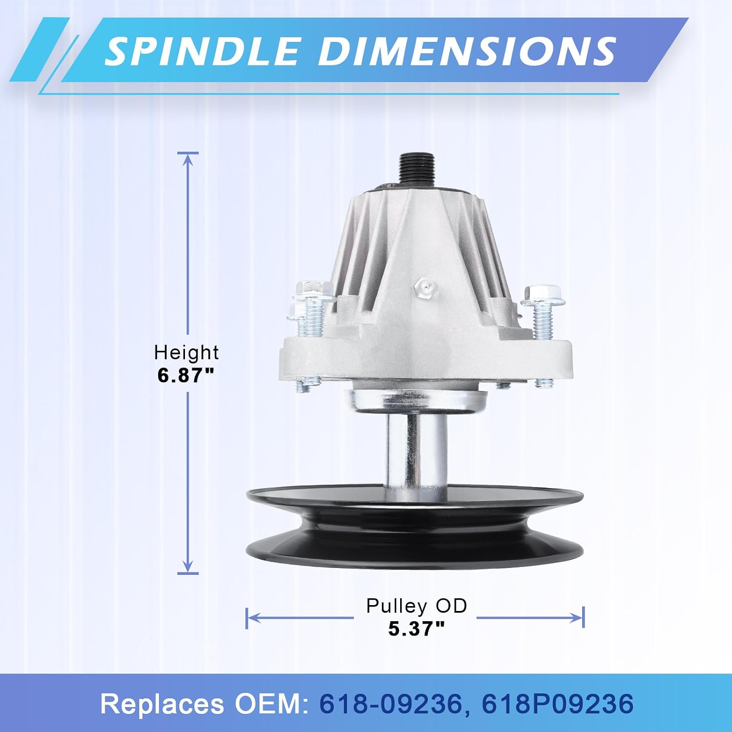 54 inch Deck Spindle Be lt Blade Kit for M TD Cub Ca det Troy Bi lt Crafts man ZT1 ZT2 Z7600 Z5800 Include 3 Spindle 618-09236, 3 Blade 742P05086, 2 Idler GY22082, 1 Be lt 754-04329