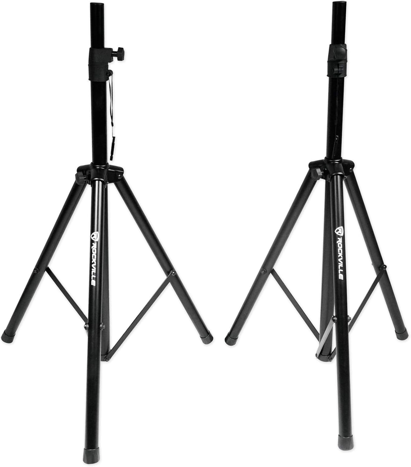 Audiosavings Bundle: (2) Mackie Thrash212 12 1300W Powered Active DJ PA Speaker Thrash 212 Bundle with (1) Pair of Rockville Adjustable Tripod Speaker/Light Stands+(2) 20 Foot XLR Cables (3 Items)