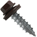 #14 Metal Roofing Screws: (1000) Screws x 1' Mansard Brown Hex Head Sheet Metal Roof Screw. Self Starting/Tapping Metal to woodsheet Metal Screws with EPDM Washer. for Corrugated Roofing