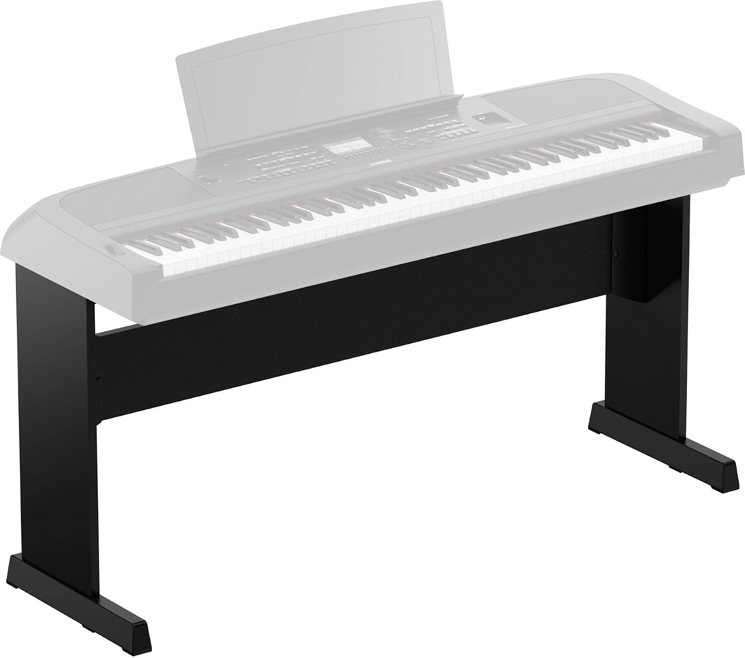 Yamaha L300B Furniture Stand for DGX670B and PS500B Weighted Digital Pianos, Black