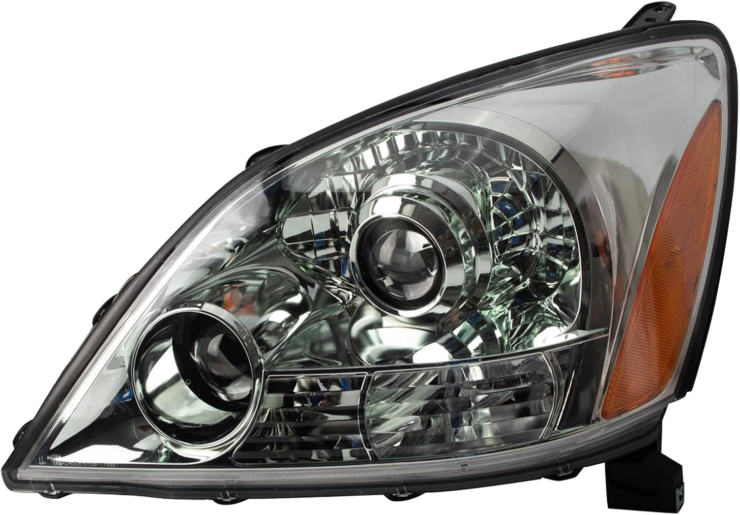 TRQ Driver and Passenger Side Headlight Assembly 2 Piece Set Halogen Compatible with 2003-2009 Lexus GX470
