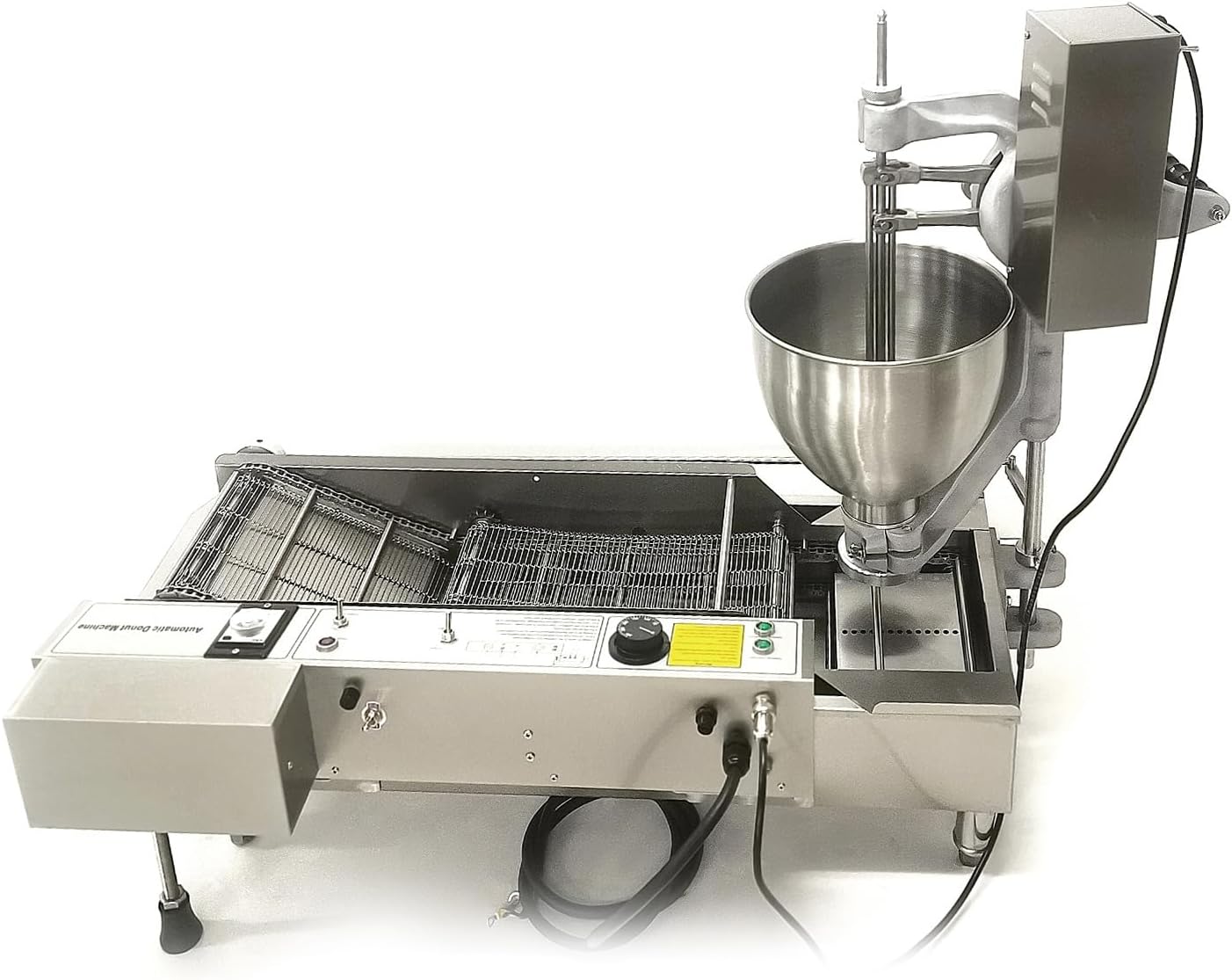 Kolice Commercial Automatic Frying Donut Making Machine, Heavy Duty Doughnut Machine with 3 Different Molds to Make Ball/Flower/Ring Shaped Donuts, Dia: 1.18~4.72 inches