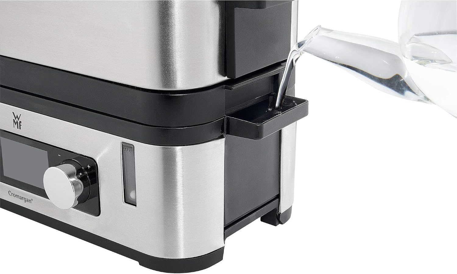WMF 415090011 Vitalis E Steamer Steel, Black, Silver