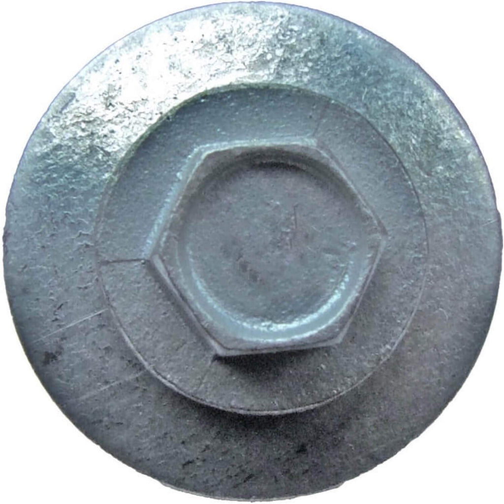 12 x 1-1/2' NO Paint Metal Roofing Screws - Hex Washer Head- Self-Starting/Tapping - EPDM Washer. 6 X 250 Bags - 1,500 Screws