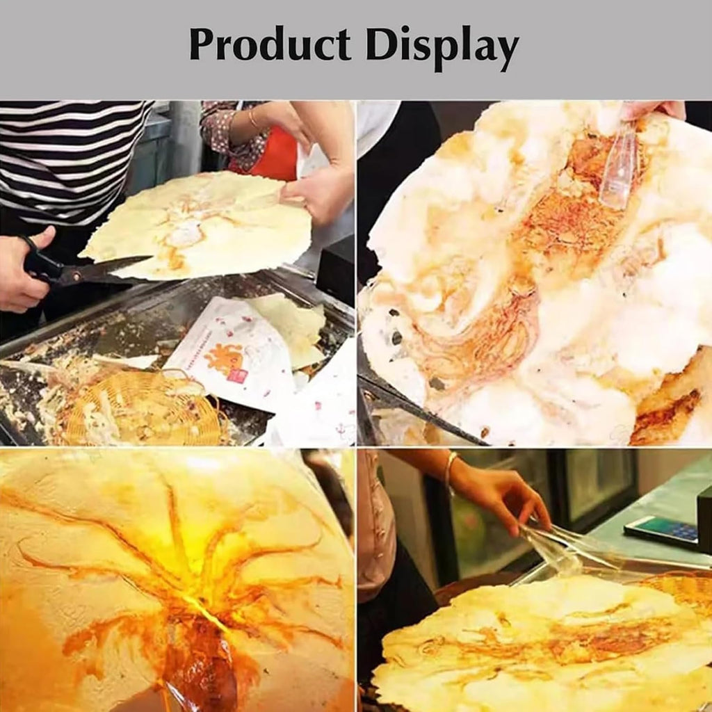 Electric Heating Shrimp Fossil Cake Machine, with Double Heating Plate, Seafood Pancake Frying Pan with Temperature Display & Intelligent Temperature Control for Snack Bars and Home Use,A