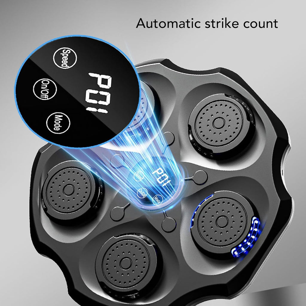 Smart Music Boxing Training Machine, Wall Mounted Punching Target with Adjustable Modes, Safe and Reliable for Kids, Enhances Skills and Coordination, Interactive