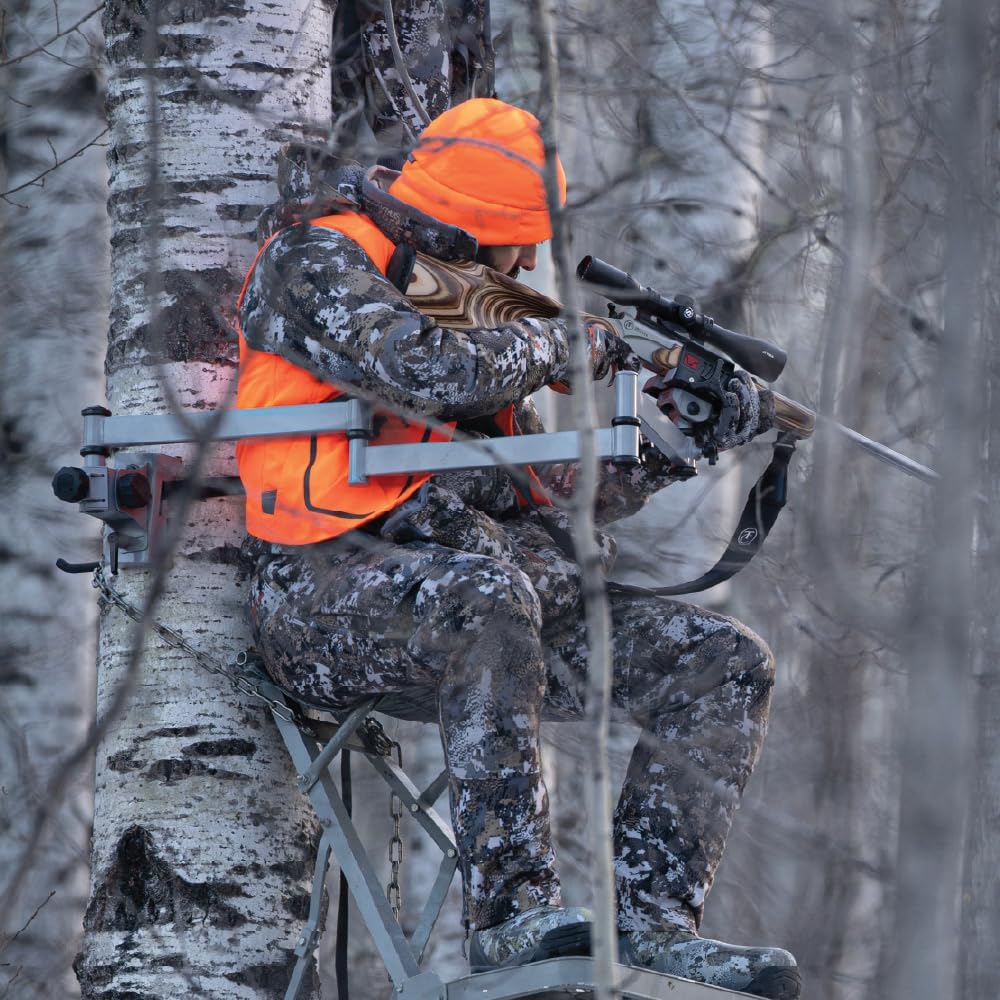 BOG DeathGrip Aluminum Tripod with Durable Frame, Lightweight, Stable Design, Bubble Level, Adjustable Legs, Shooting Rest, and Hands-Free Operation for Hunting, Shooting, and Outdoors