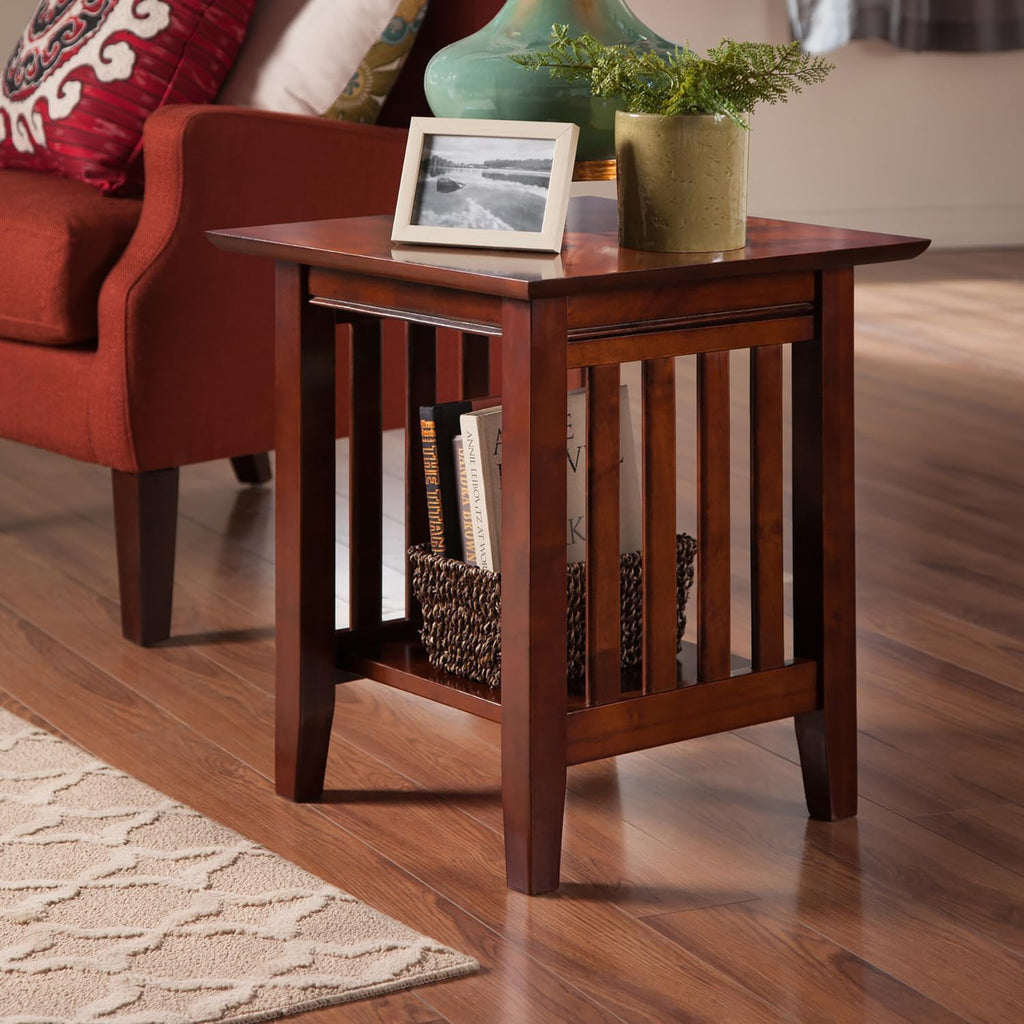 AFI, Mission End Table, Walnut