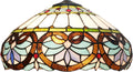 Lamp Shade Replacement 16 Inch Blue Heart Stained Glass Ceiling Light Large Vintage Art Deco For Table Lamps Floor Pendant