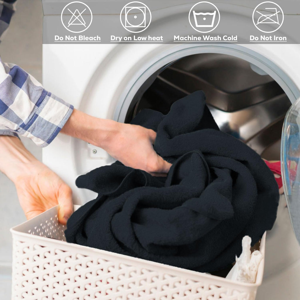 GOLD TEXTILES Premium Grey 100% Cotton Bath Towels Set (24 Pack, 24 x 50 Inch) High Absorbency Multipurpose Quick Drying Pool Gym Hotel Spa Bath Towel (24, Grey)
