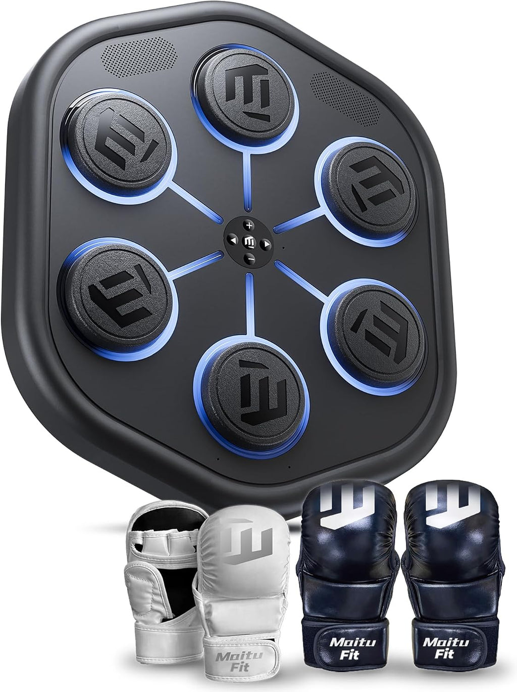 2026 Upgraded Music Boxing Machine M5, Smart Wall-Mount Punching Bag with 24H Standby, 4000+ Music, 160 Synced LED Lights, APP Control, Stereo Sound, Wall-Mount Punching Bag for Home Gym