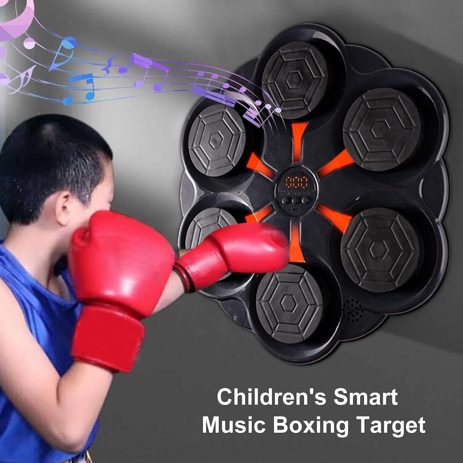 Music Boxing Machine - Boxing Wall Mounting Machine Music Boxing Target | USB Charging Boxing Machine Music Boxing Target for Adults Kids Training Equipment for