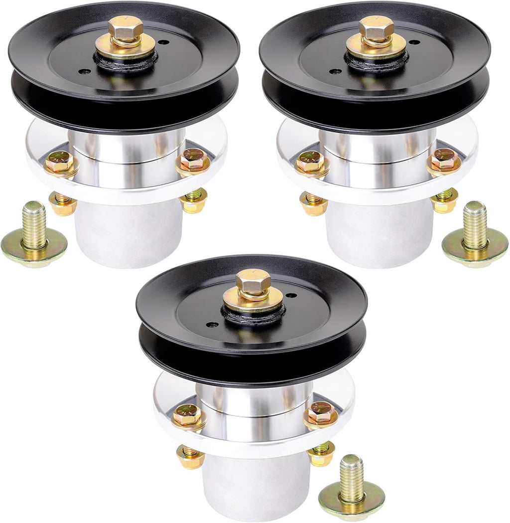 037-2000-00 037-2050-00 Spindle Assembly with 033-4890-00 Pulley Fit for 54 inch Bad Boy MZ MZ Magnum ZT Avenge Deck Lawn Mower (3 Pack)