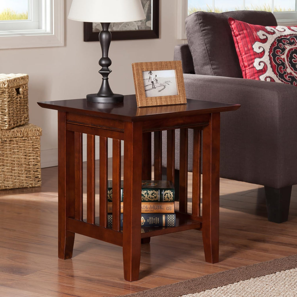 AFI, Mission End Table, Walnut