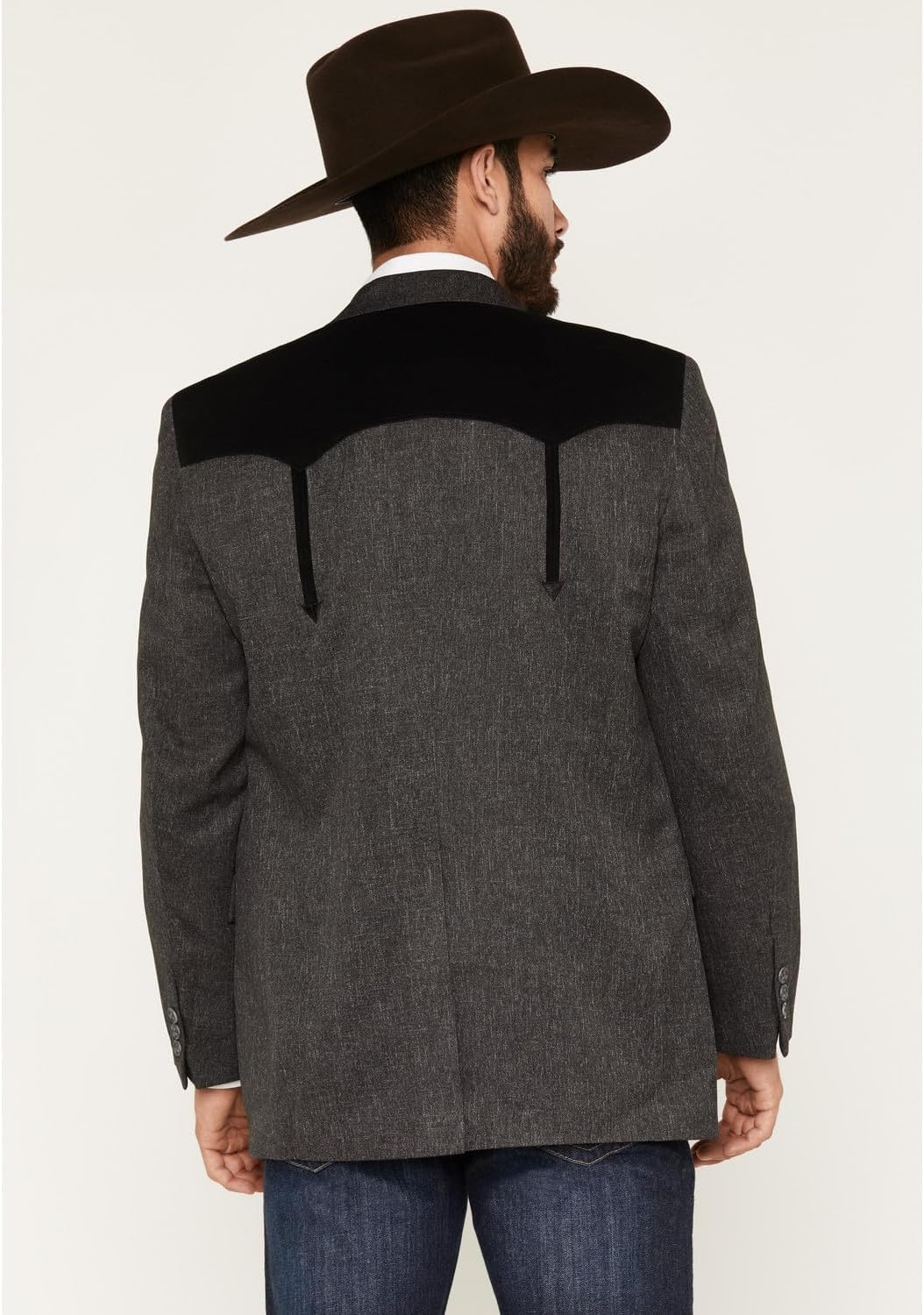 Black Polyester Swedish Knit Blazer by Circle S