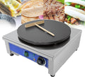 Electric Pancake Maker Griddle w/Heating Indicator Lights 3000W for Commercial and Home Use, Electric Frying Pan Pizza Machine for Family Gatherings, Stainless Steel (Single-head)